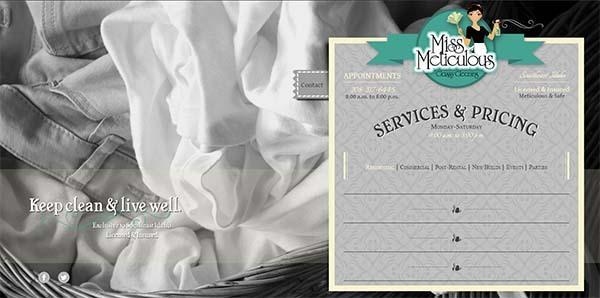 Miss Meticulous cleaning services website